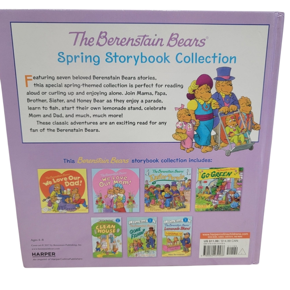 The Berenstain Bears Spring Storybook Collection: 7 Fun Stories Hardcover - Picture 2 of 14